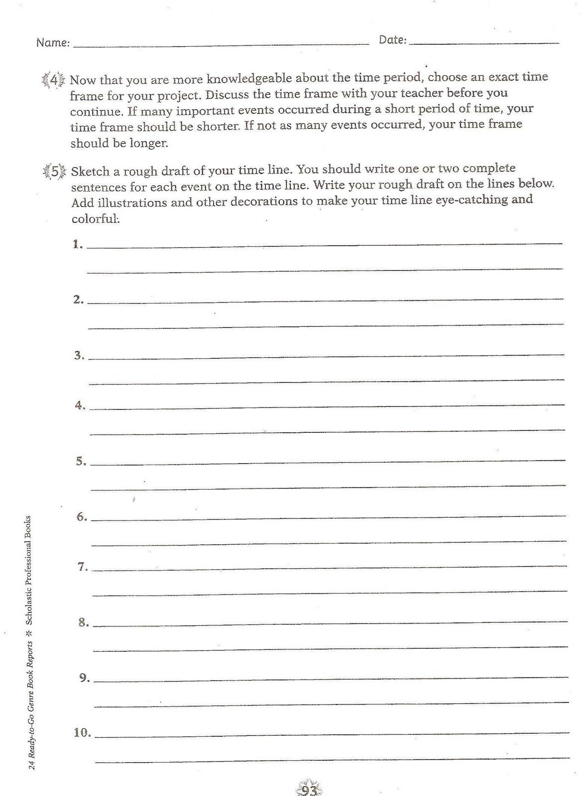 Book report ideas 5th grade